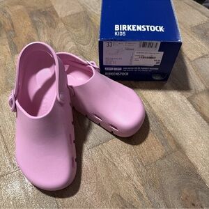 Birkenstock Kids Light Pink Slip-On Shoes